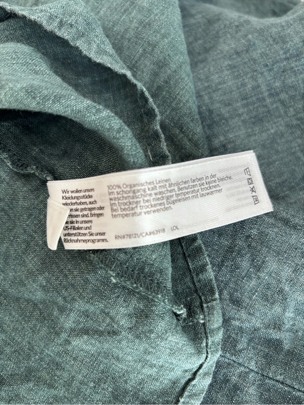 Eileen Fisher 100% Organic Linen Top - Picture 4 of 6